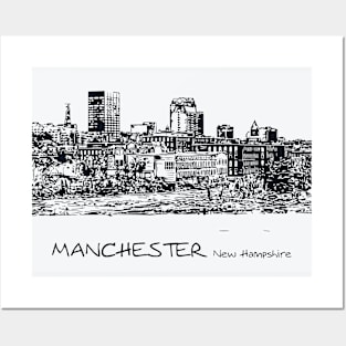 Manchester - New Hampshire Posters and Art